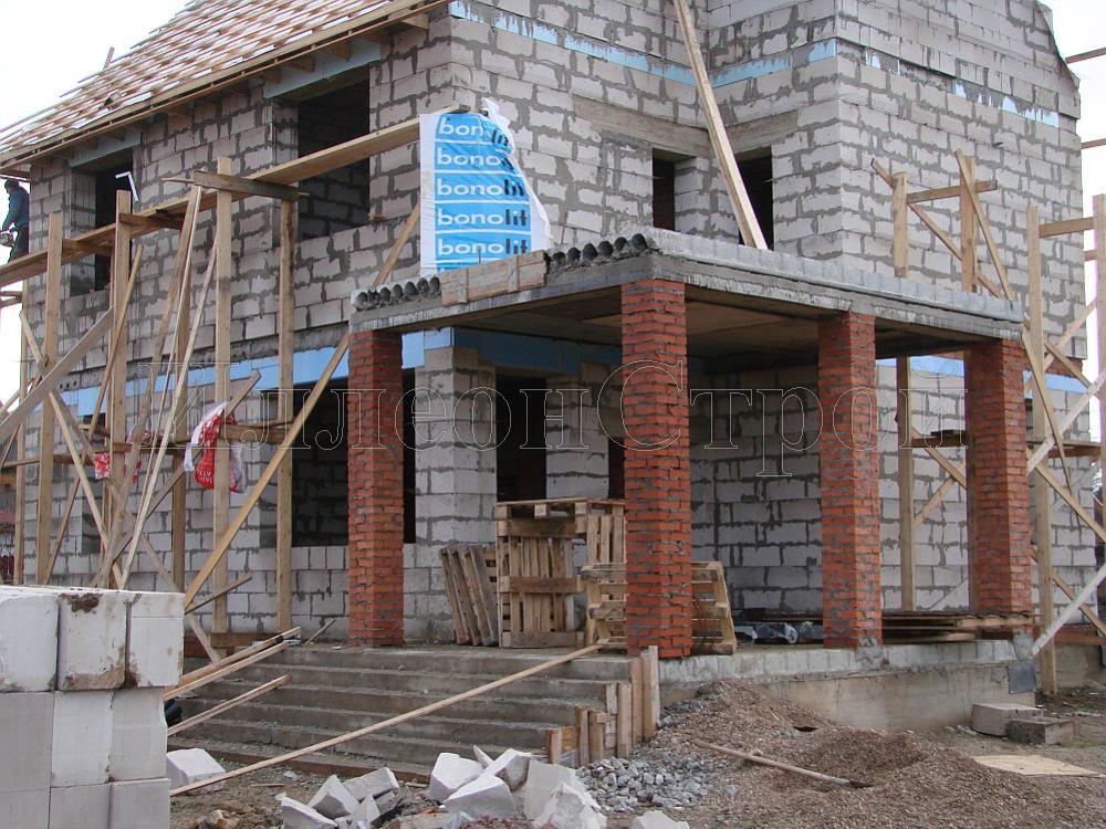 Строительство дома из газобетонных блоков павловское.