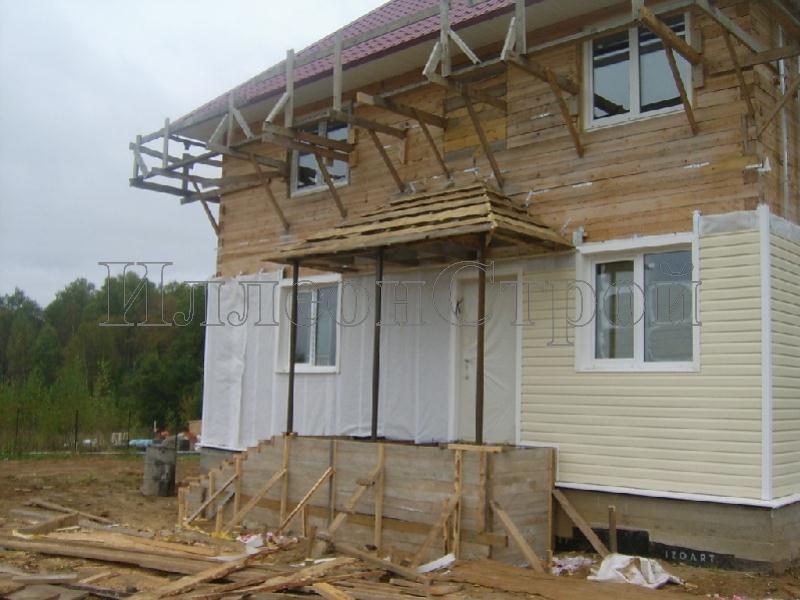 строительство загородного деревянного дома 13