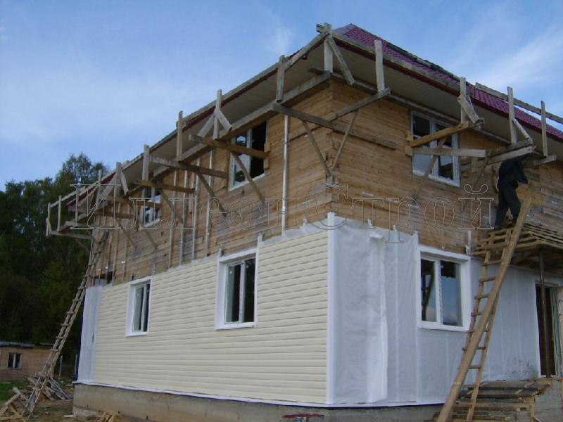 строительство загородного деревянного дома 14