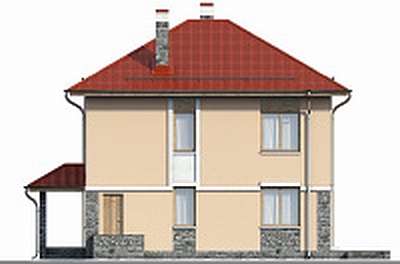 фасад дома проект 74-53