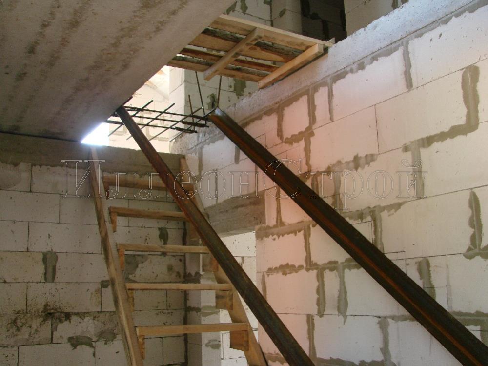 устройство металического каркаса межэтажной лестницы